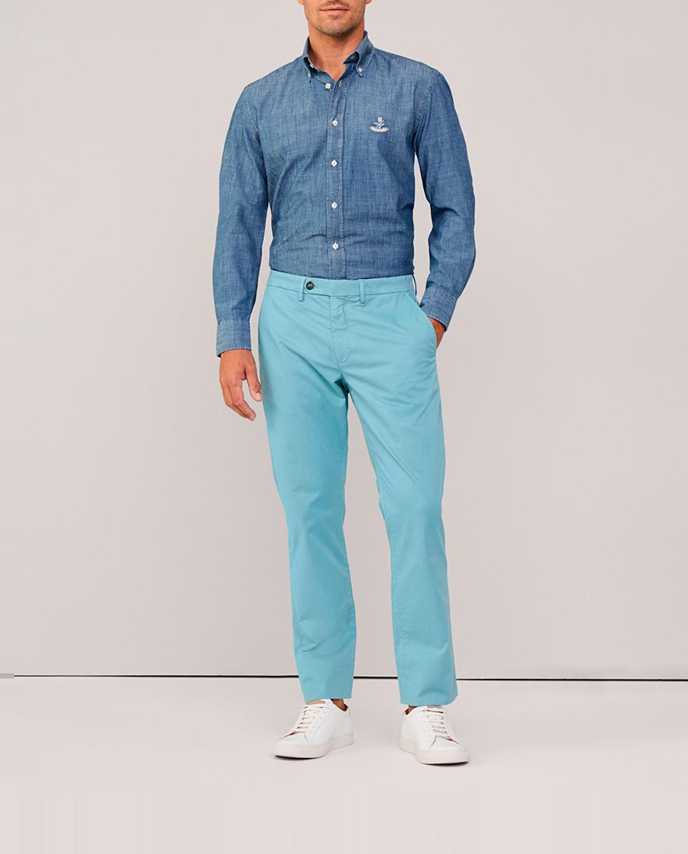 Imagen 0 de Pantalón chino de hombre classic fit con algodón elástico