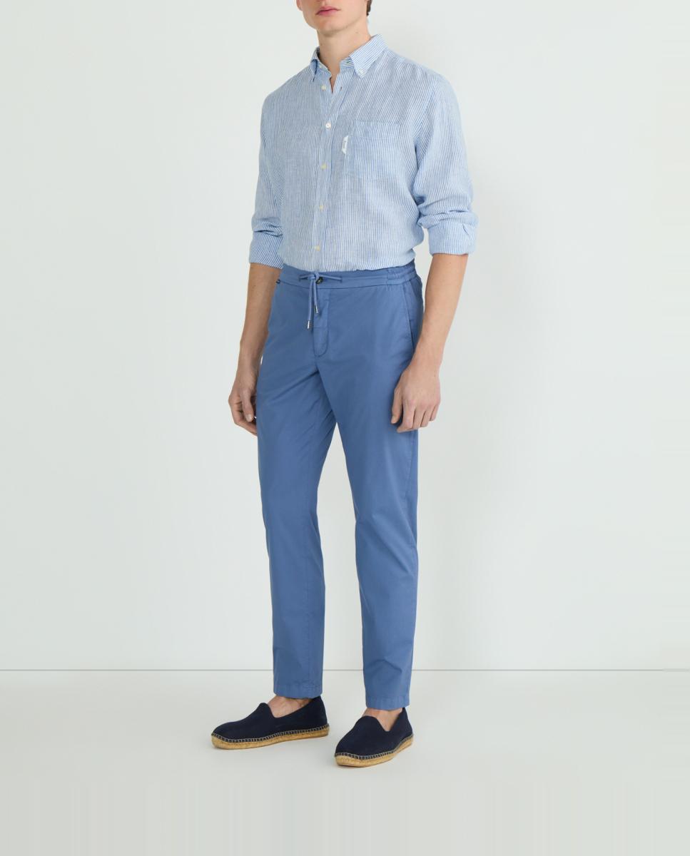 Imagen 0 de Pantalón chino de hombre con cinturilla elástica con cordón