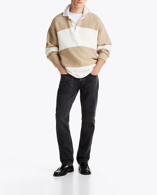 Imagen 0 de Pantalón vaquero de hombre de algodón y corte recto