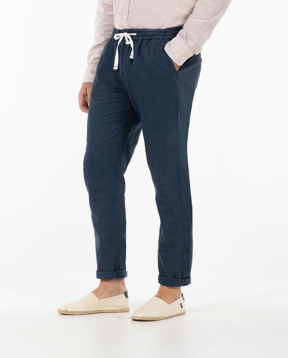 Imagen 0 de Pantalón de hombre jogger lino algodón