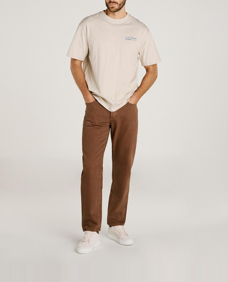 Imagen 0 de Pantalón vaquero de hombre regular fit compuesto 100% de algodón.