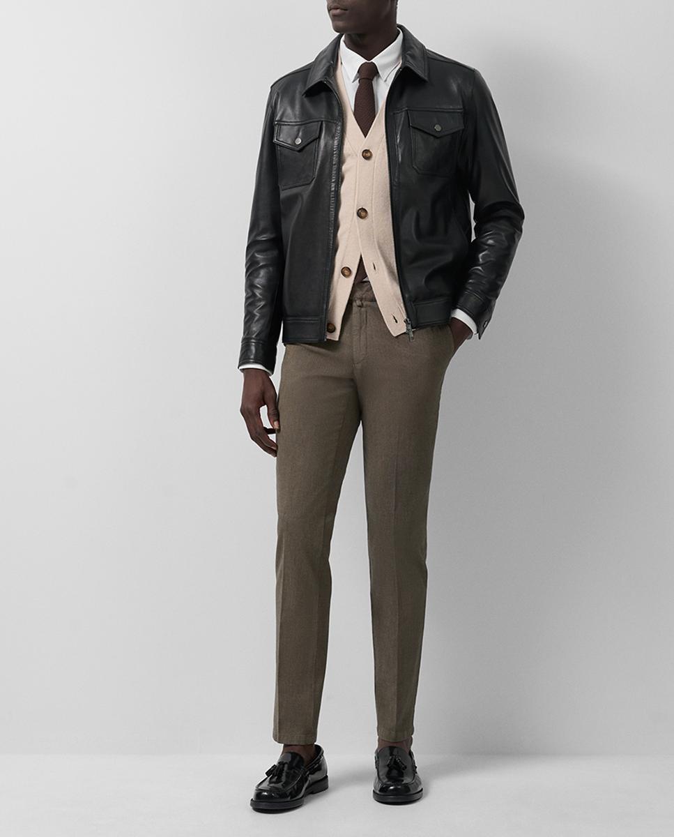 Imagen 0 de Chino de hombre regular fit ojo de perdiz
