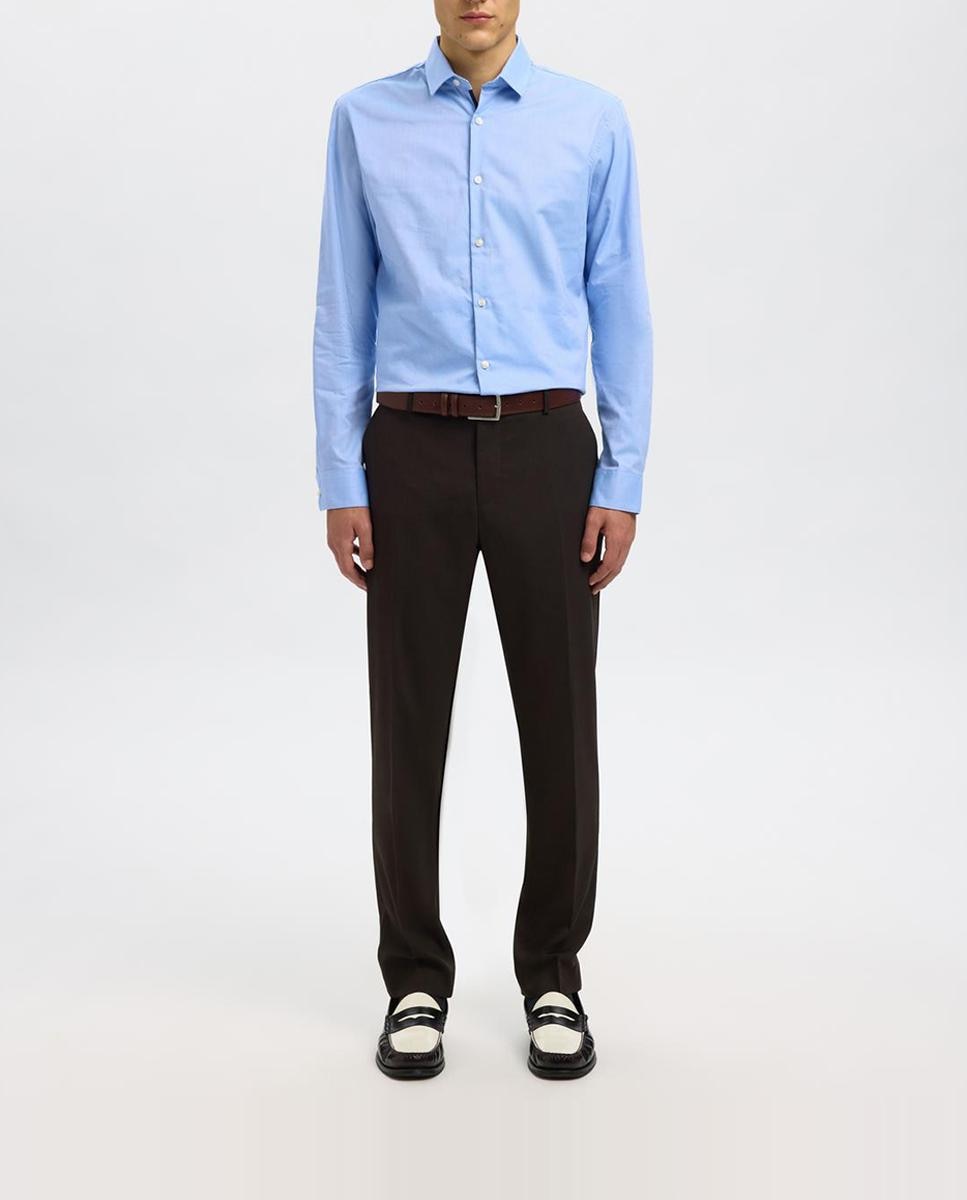 Imagen 0 de Pantalón de traje de hombre Slim Fit liso