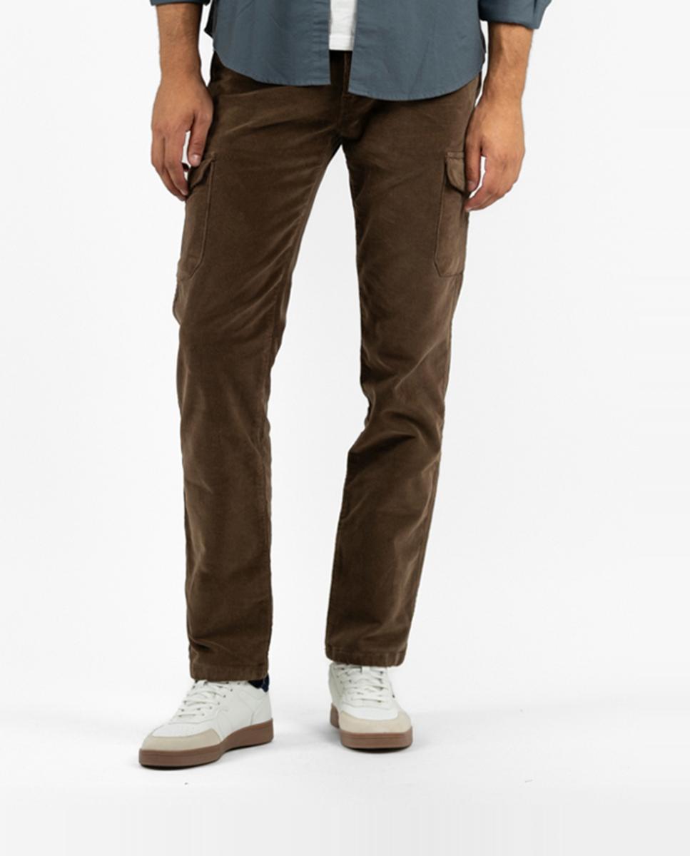 Imagen 0 de Pantalón cargo de hombre con tejido de pana