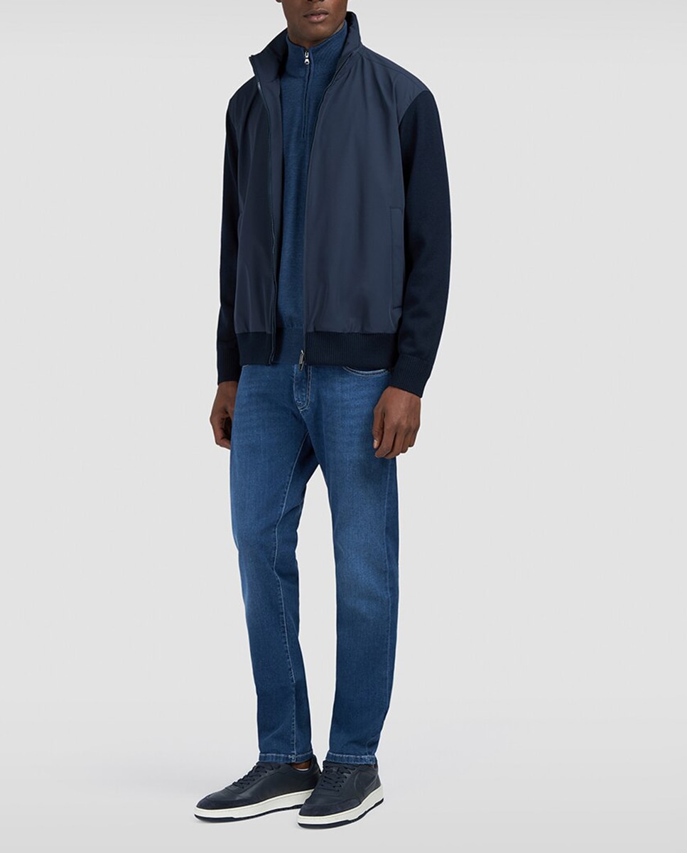 Imagen 0 de Pantalón denim de hombre 5 bolsillos tallas grandes