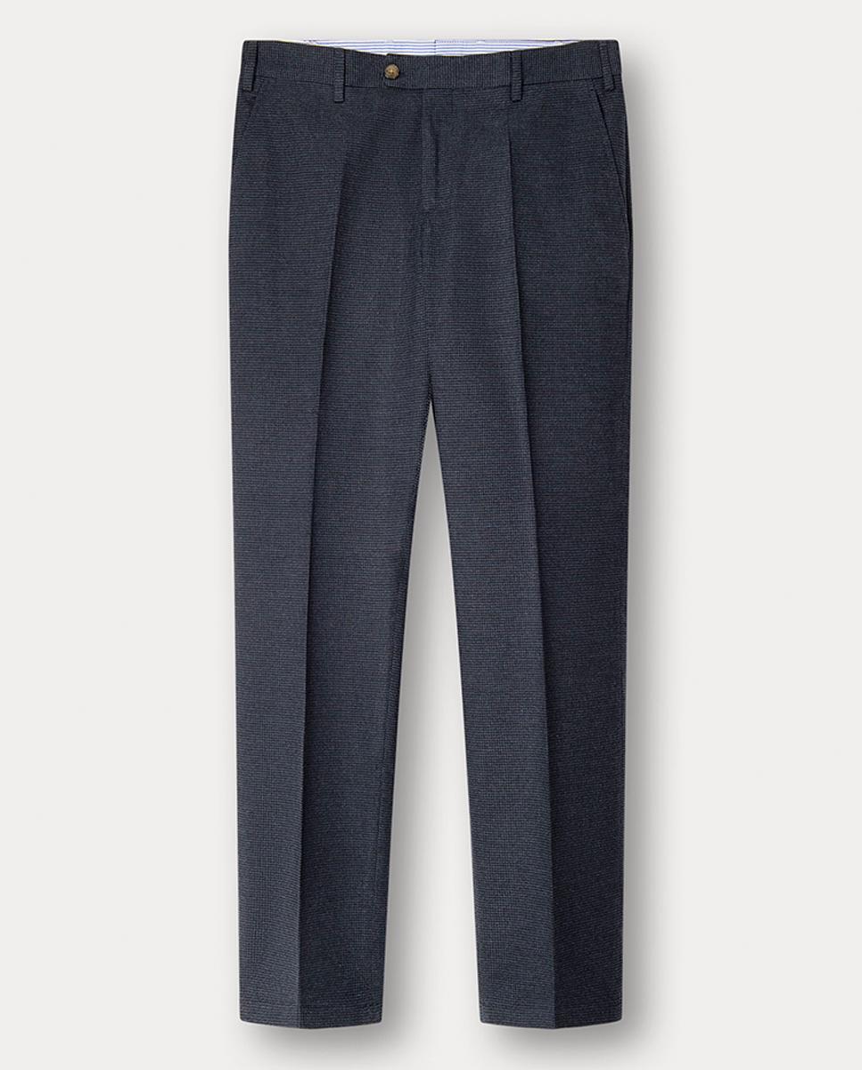 Imagen 0 de Pantalón chino de hombre de franela patrón Príncipe de Gales