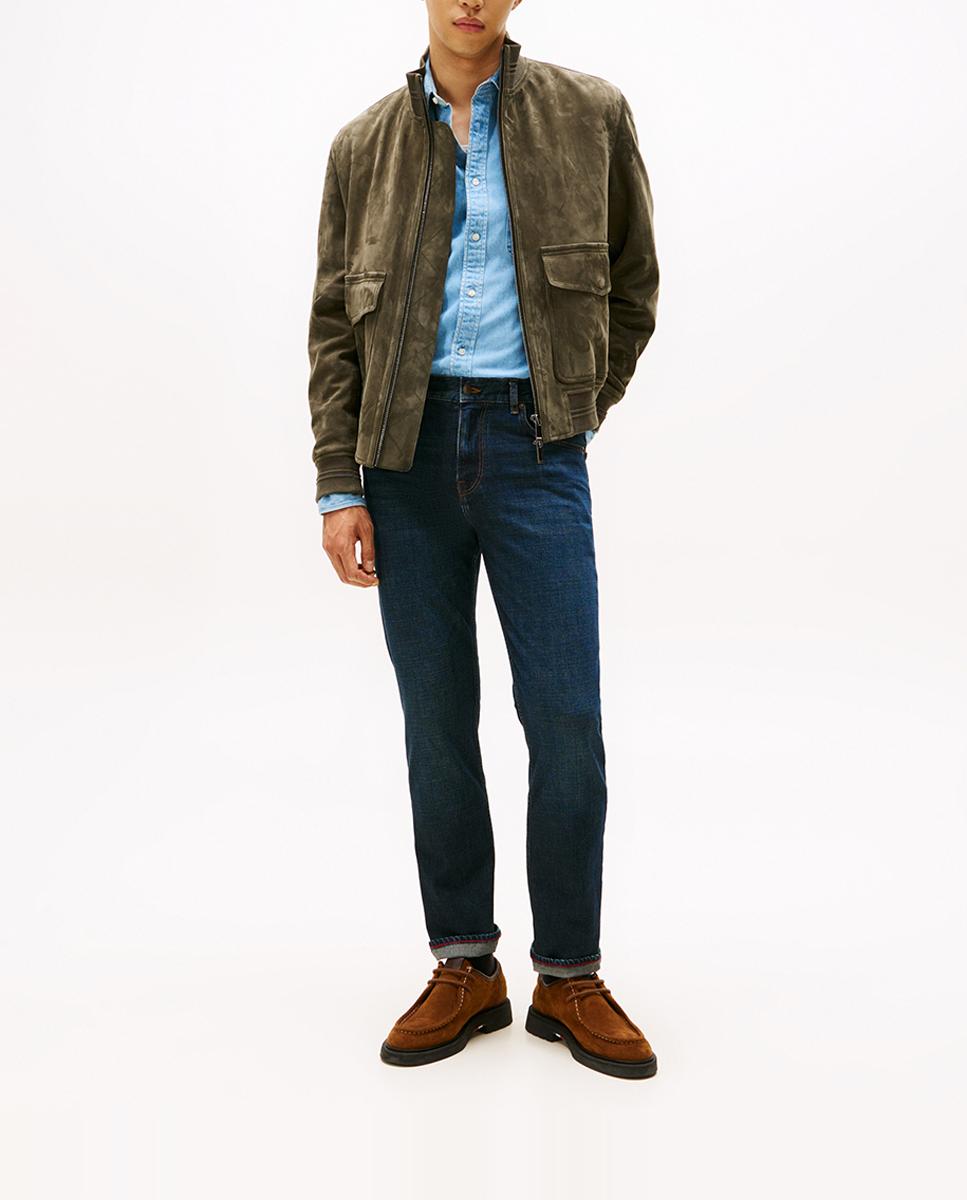 Imagen 0 de Pantalón vaquero de caballero liso fit recto Denton