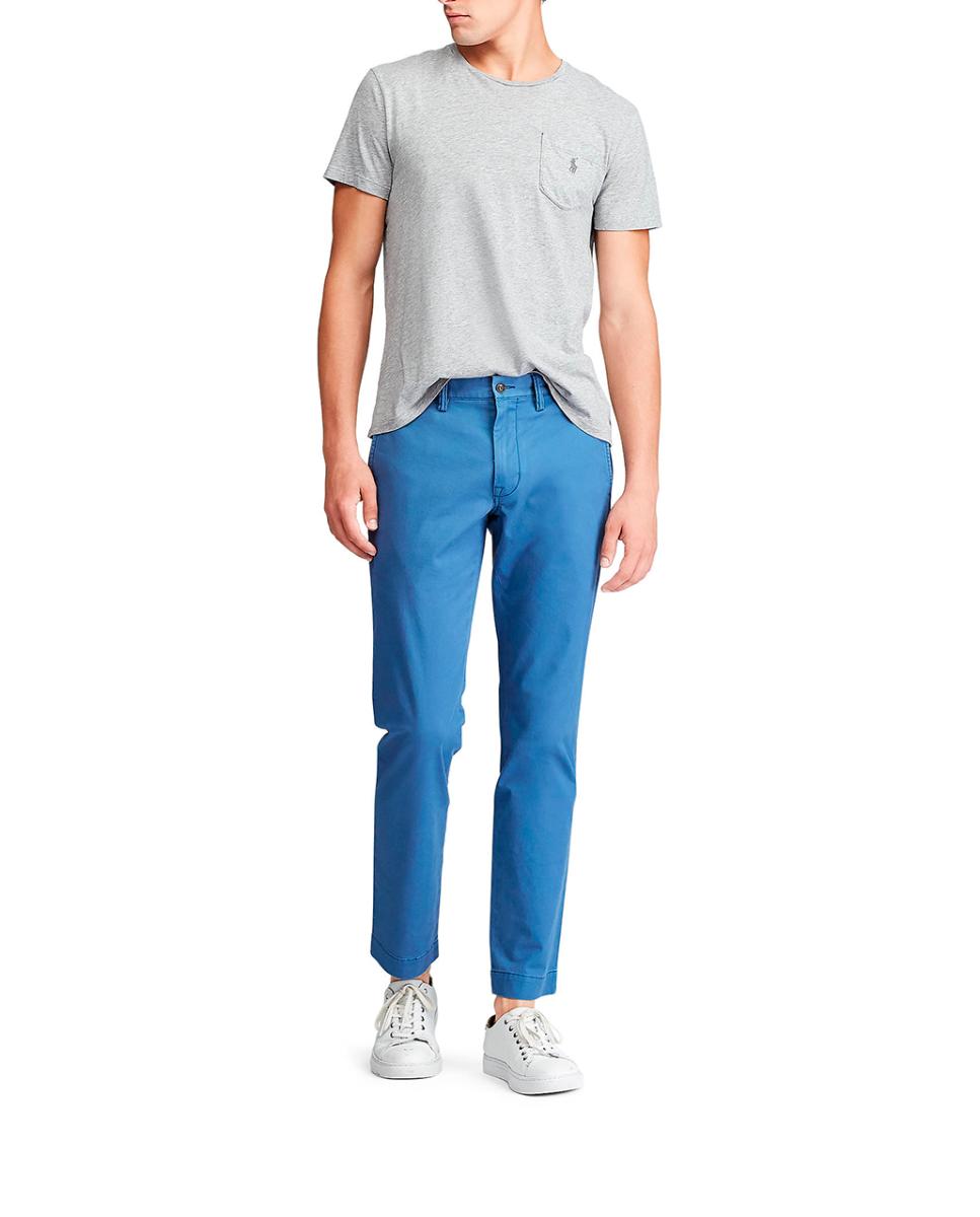 Imagen 0 de Pantalón chino de hombre de sarga elástico Slim Fit