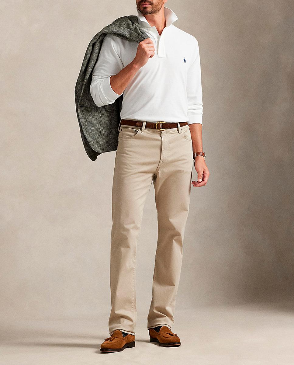 Imagen 0 de Pantalón cinco bolsillos de hombre Varick Slim elástico de satén