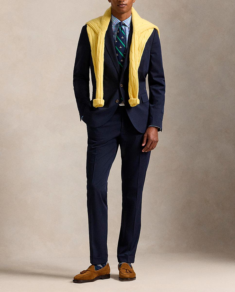 Imagen 0 de Pantalón de vestir de hombre de sarga elástica Slim fit