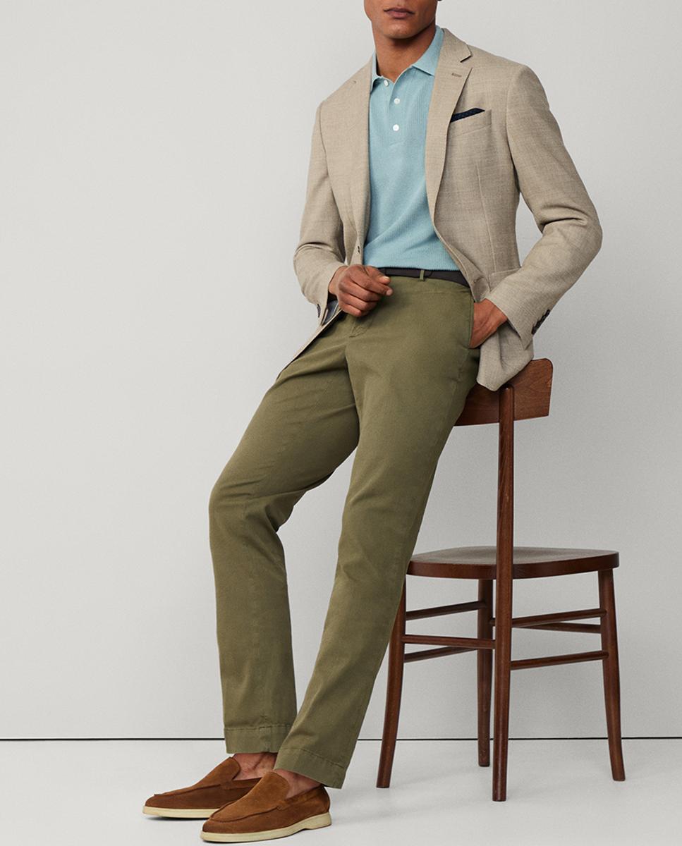 Imagen 0 de Pantalón chino de hombre regular fit texturizado tallas grandes