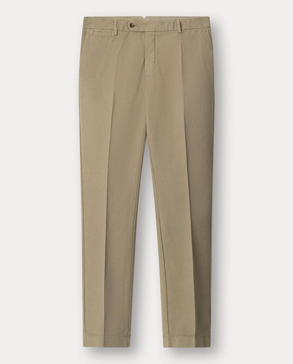 Imagen 0 de Pantalón chino texturizado de hombre de algodón teñido fit regular tallas grandes
