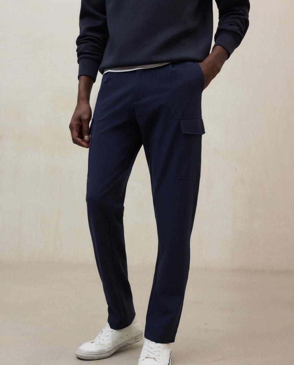 Imagen 0 de Pantalones hombre trabillas para citurón.