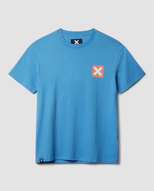Imagen 0 de Camiseta con print delantero y trasero de hombre