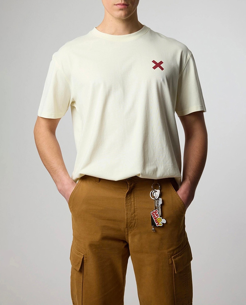 Imagen 0 de Camiseta con print delantero de hombre