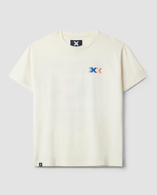 Imagen 0 de Camiseta con print delantero en la parte del pecho y trasero de hombre