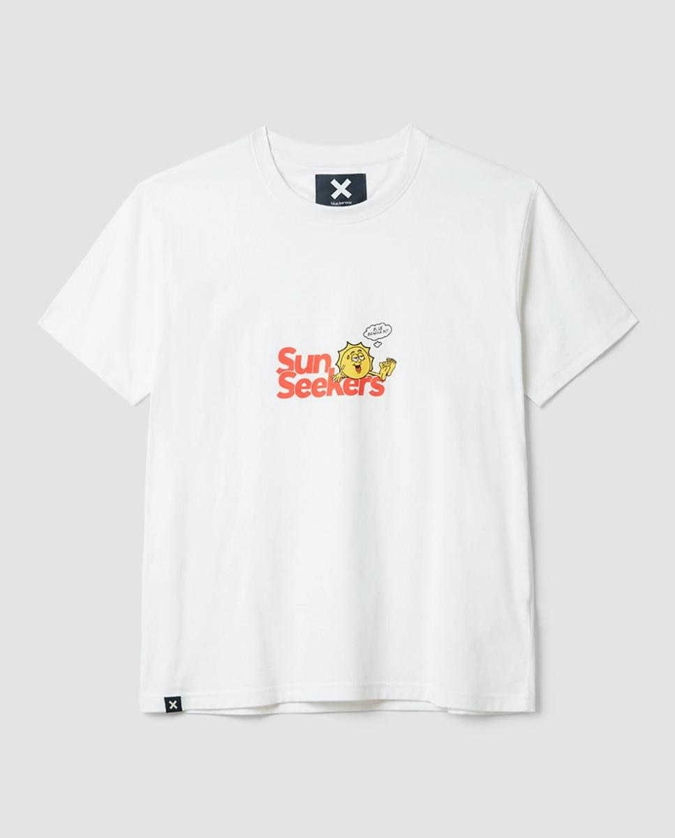 Imagen 0 de Camiseta con print delantero en la parte central del pecho de hombre
