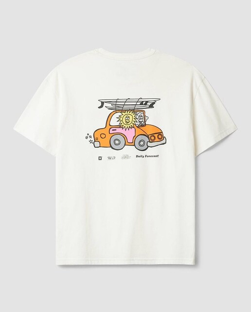 Imagen 0 de Camiseta con print delantero en la parte del pecho y trasero de hombre