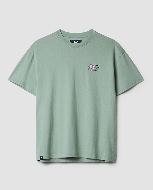 Imagen 0 de Camiseta con print delantero en la parte del pecho y trasero de hombre