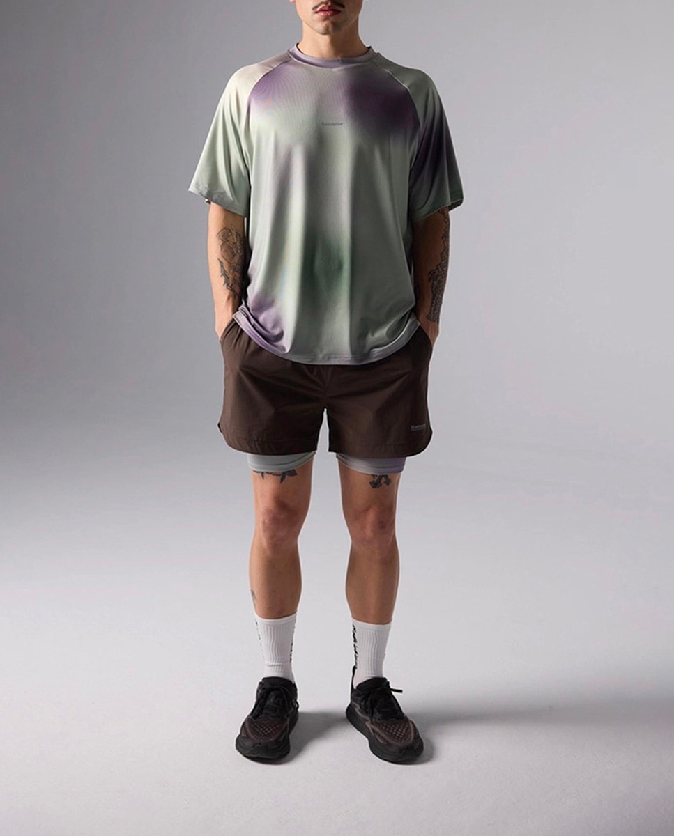 Imagen 0 de Camiseta deportiva fabricada con poliéster, de secado rápido, UV50 y repelente al agua de hombre