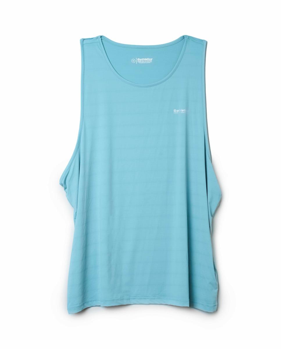 Imagen 0 de Camiseta deportiva de tirantes fabricada con nylon de secado rápido de hombre