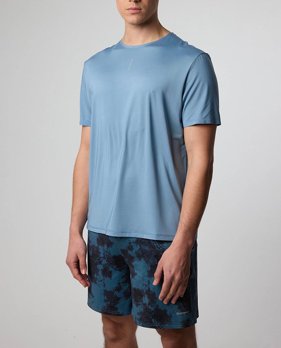 Imagen 0 de Camiseta deportiva sin costuras en bajos de manga y escote de hombre