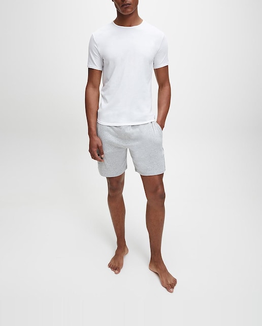 Imagen 0 de Pack dos camisetas interiores de hombre Calvin Klein blancas de manga corta