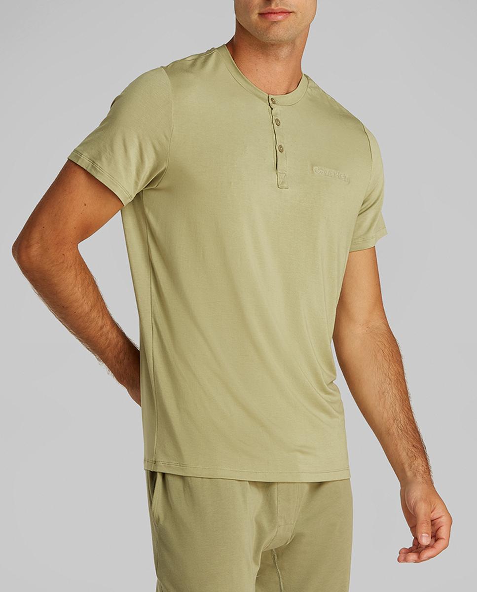 Imagen 0 de Camiseta de manga corta con cuello panadero