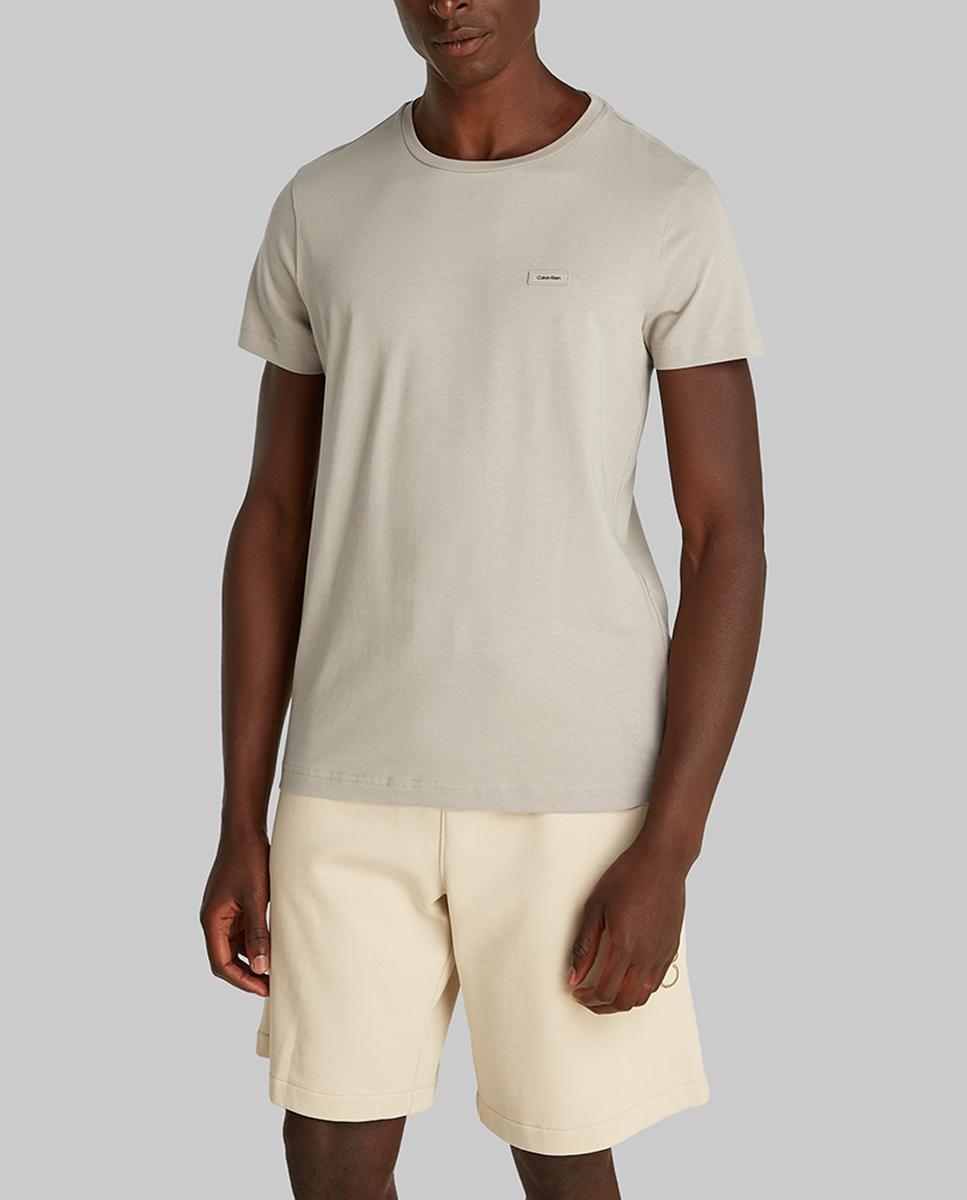 Imagen 0 de Camiseta slim de algodón elástico de hombre
