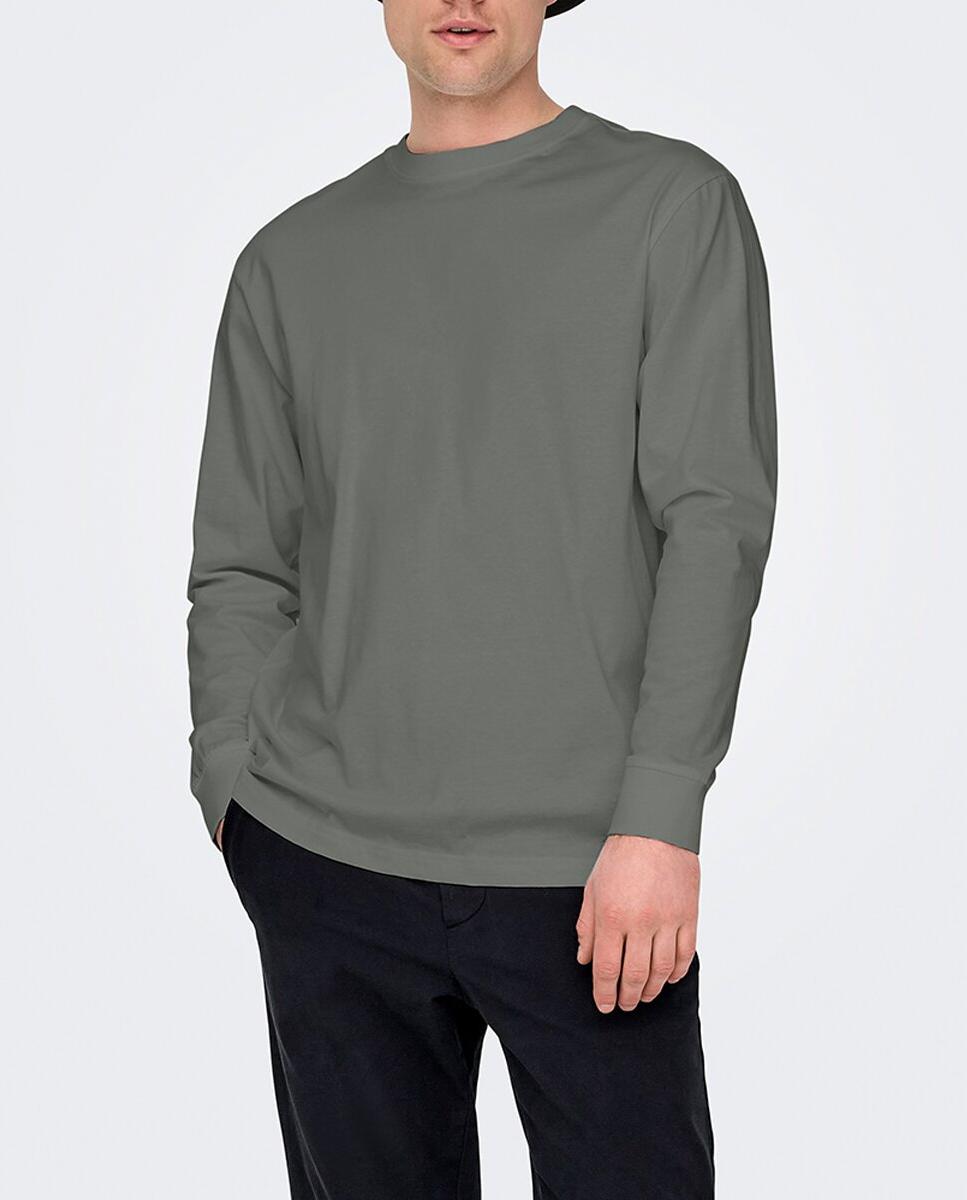 Imagen 0 de Camiseta básica de hombre de manga larga