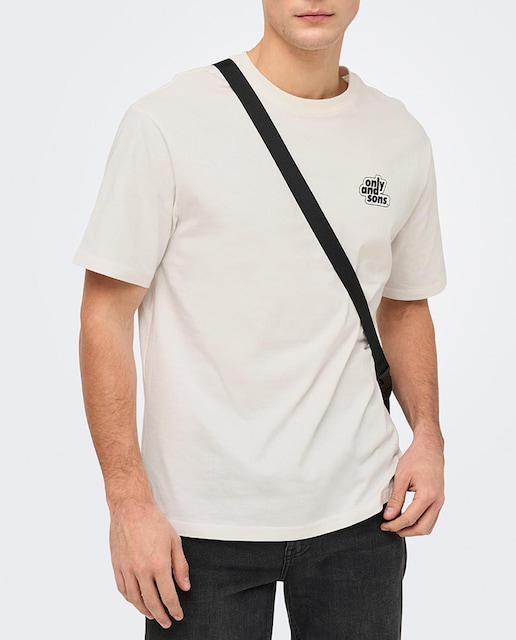 Imagen 0 de Camiseta de manga corta de hombre con dibujo trasero