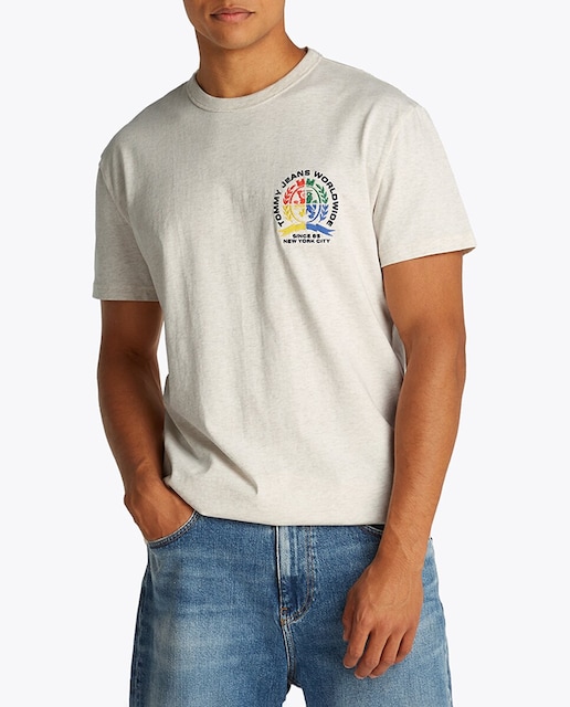 Imagen 0 de Camiseta de hombre con logo bordado y fit regular