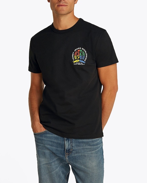 Imagen 0 de Camiseta de hombre con logo bordado y fit regular