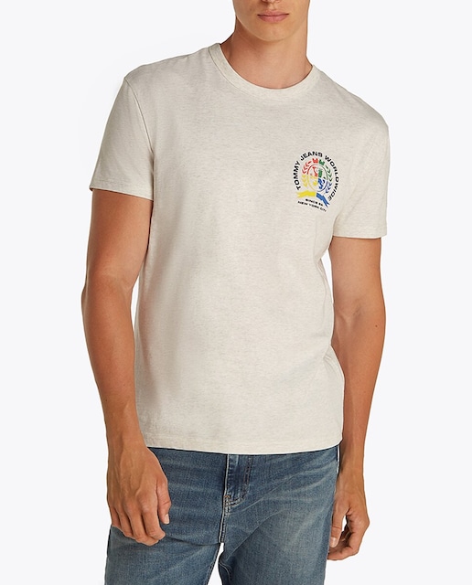 Imagen 0 de Camiseta de hombre con logo estampado en la espalda y fit regular