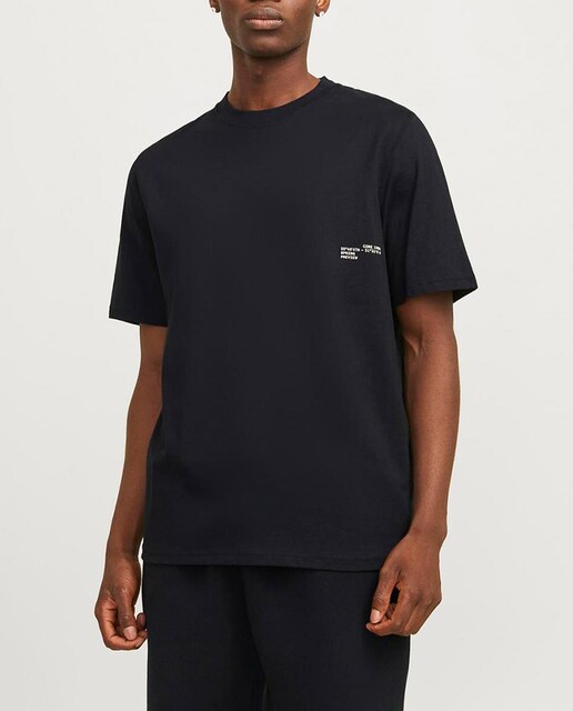 Imagen 0 de Camiseta de manga corta con dibujo en parte trasera de hombre