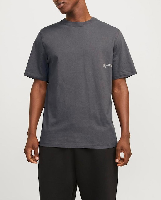 Imagen 0 de Camiseta de manga corta con dibujo en parte trasera de hombre