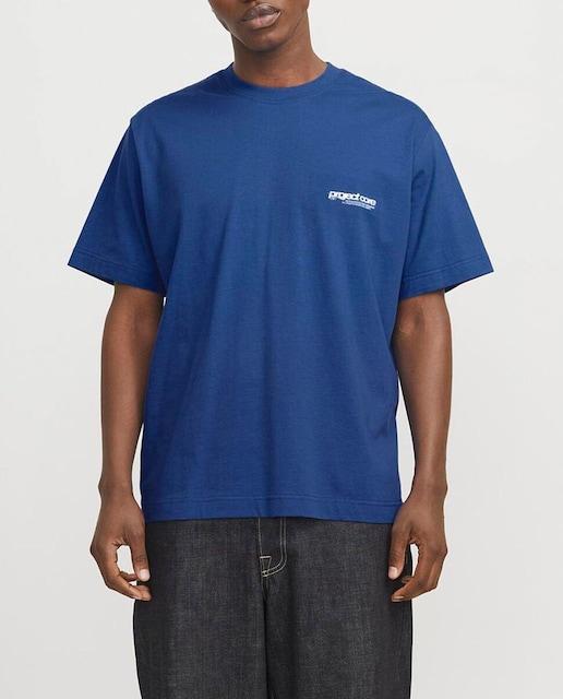 Imagen 0 de Camiseta de manga corta cuello redondo y logo lateral de hombre