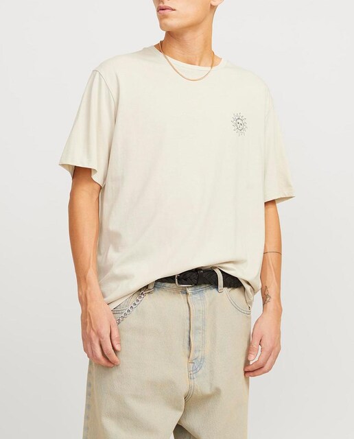 Imagen 0 de Camiseta de mangas cortas de hombre cuello redondo y print trasero