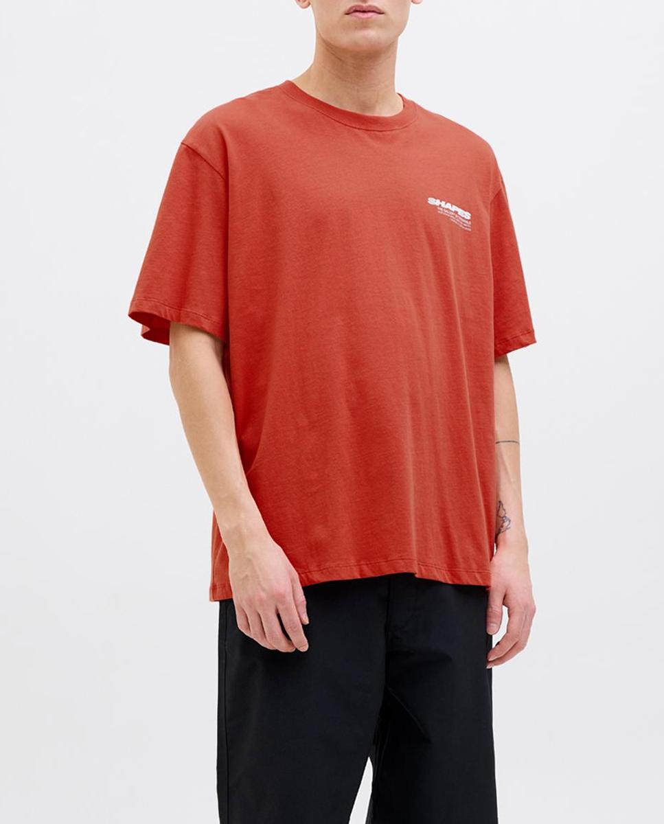Imagen 0 de Camiseta de hombre manga corta con print frontal y trasero
