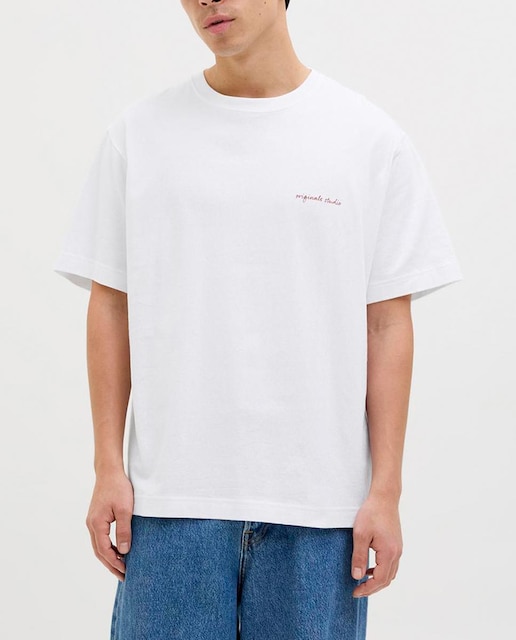 Imagen 0 de Camiseta de mangas cortas y dibujo trasero de hombre