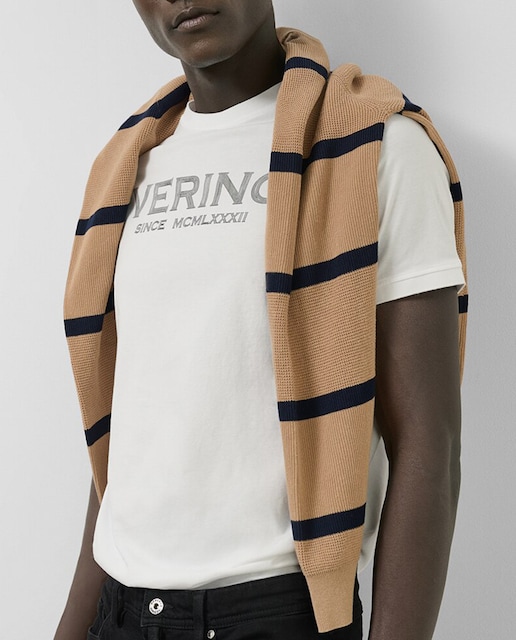 Imagen 0 de Camiseta de hombre manga corta con logo a contraste