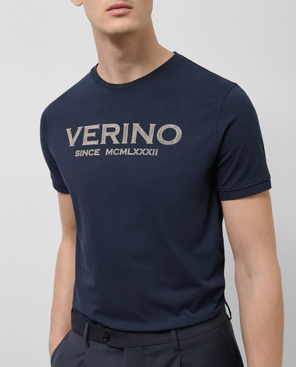Imagen 0 de Camiseta de hombre manga corta con logo a contraste