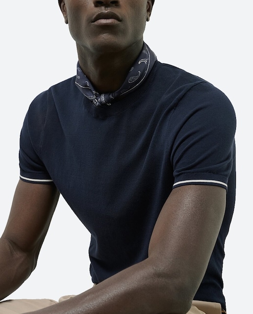 Imagen 0 de Camiseta de hombre manga corta tricotada