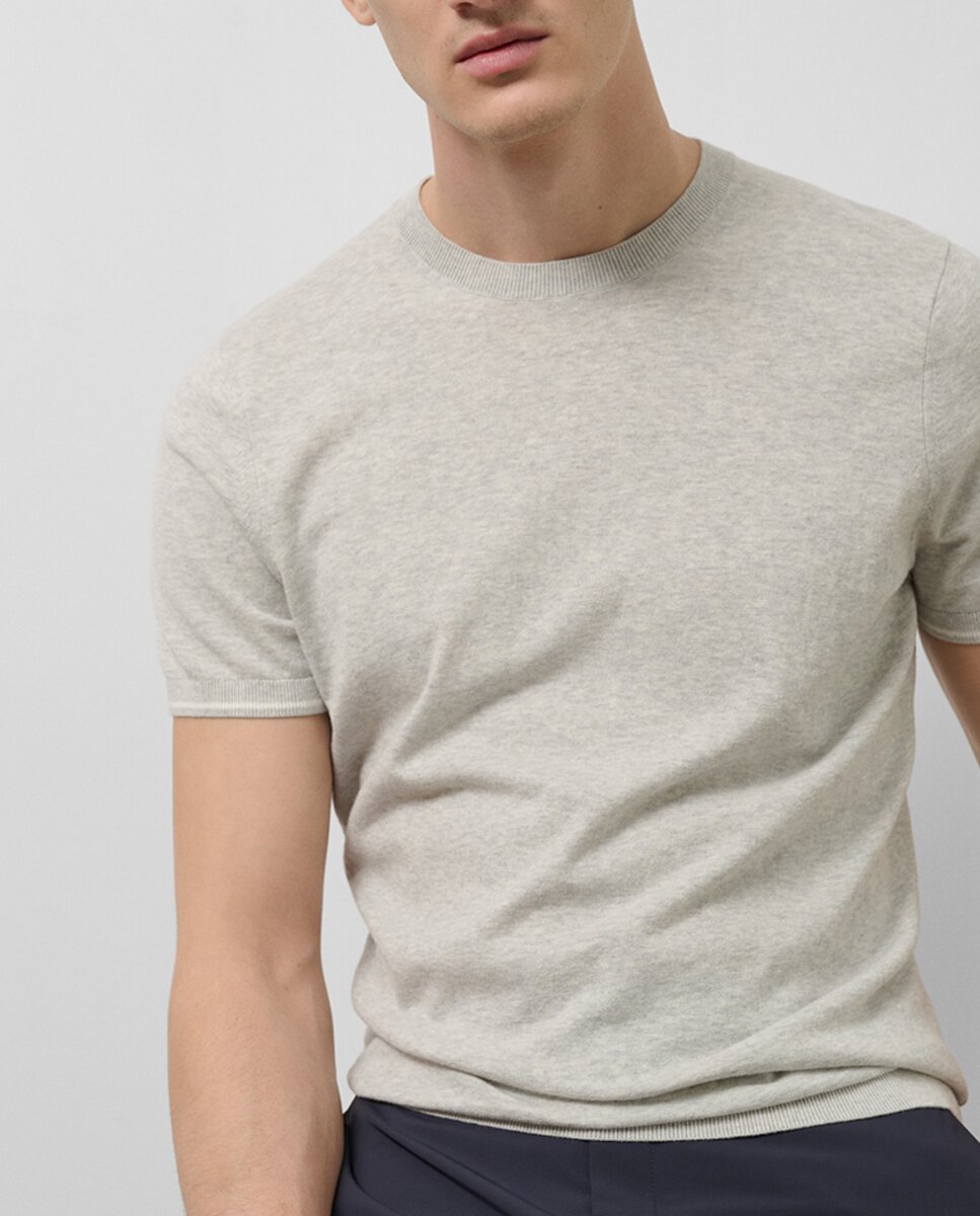 Imagen 0 de Camiseta de hombre manga corta tricotada