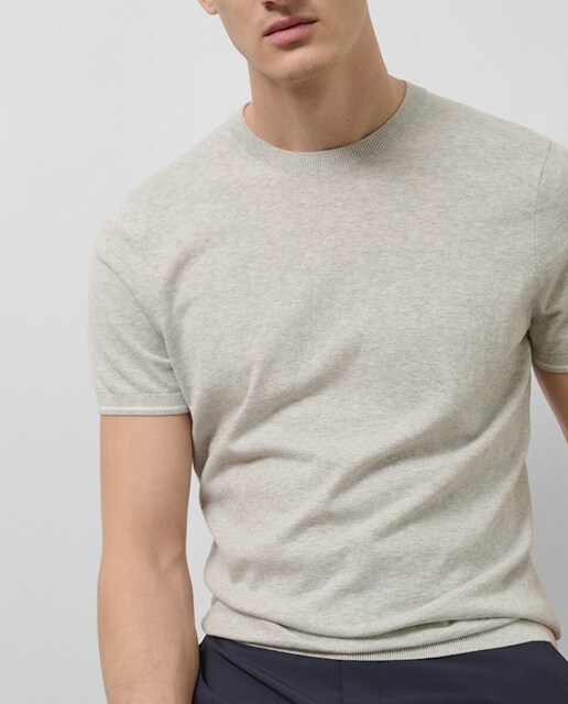 Imagen 0 de Camiseta de hombre manga corta tricotada