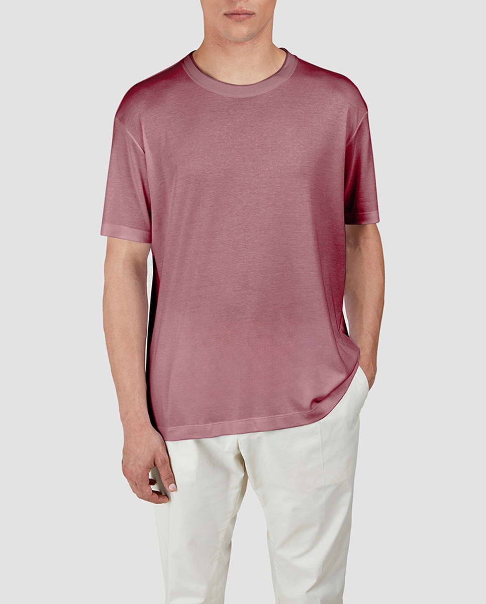 Imagen 0 de Camiseta de hombre de tallas grandes manga corta lisa lavada