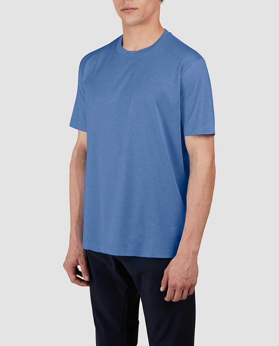 Imagen 0 de Camiseta de hombre manga corta lisa mercerizada