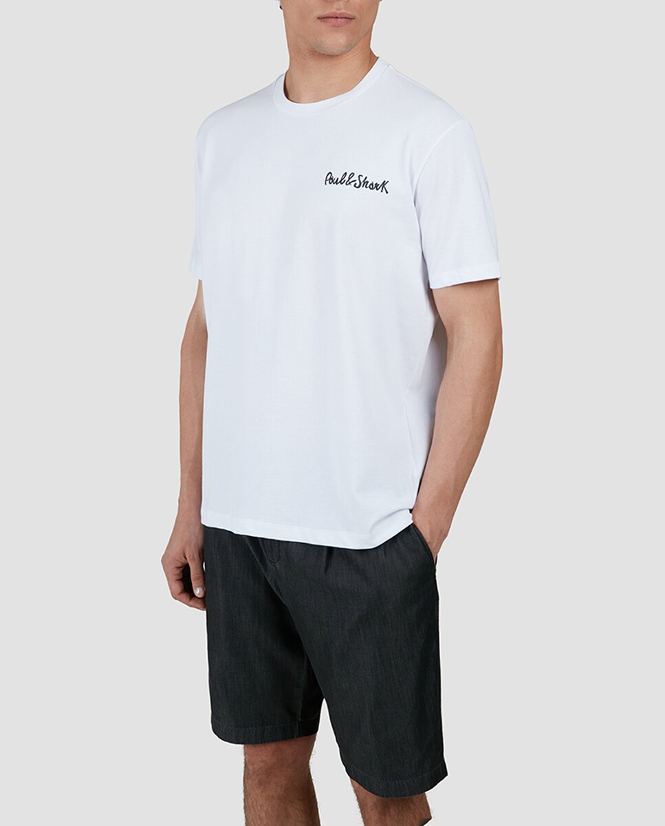 Imagen 0 de Camiseta de hombre de tallas grandes manga corta logo pecho y espalda