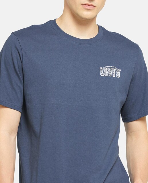 Imagen 0 de Camiseta de hombre de manga corta con cuello redondo