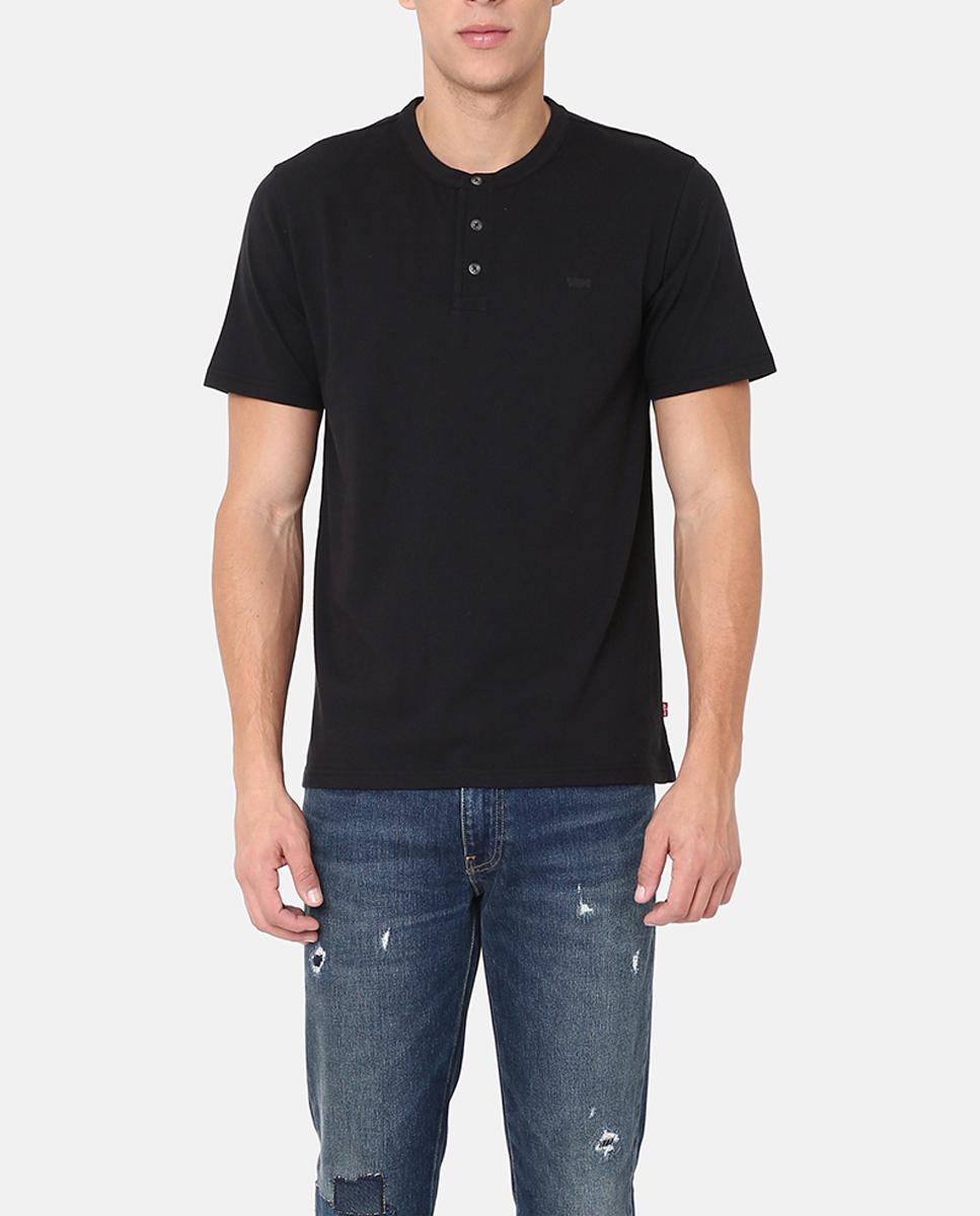 Imagen 0 de Camiseta de hombre de manga corta tipo henley